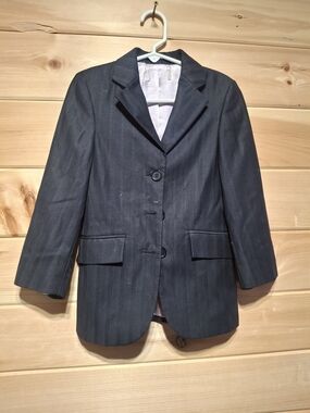 Dark Navy Pinstripe Hunt Coat